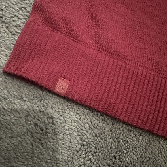 Lululemon Rest Less Hoodie 6 Textured Pullover Pink Body Skimming Running Gym - Picture 7 of 12